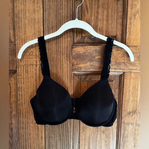 Natori Pure Lux T-shirt Bra Black Size 36D - Picture 2 of 8